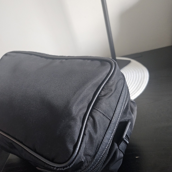 Prada Black Nylon Toiletry Bag with Logo Plaque - Picture 3 of 16